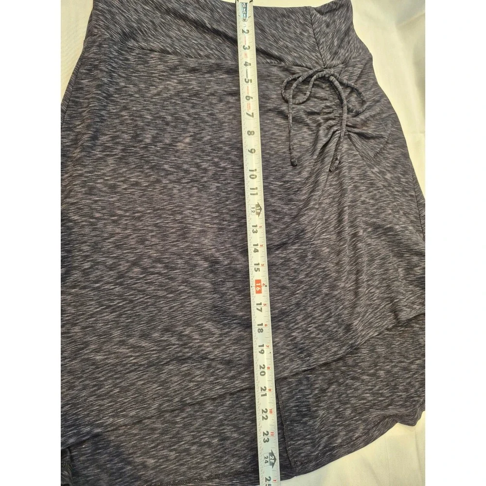 The North Face Womens Athletic Skirt M  Drawstring Waist Heather Grey Activewear